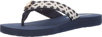 Lindsay Phillips Womens Lulu-tu Flip-Flop, Navy, 7 UK