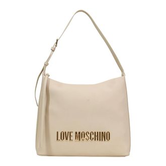 Love Moschino Shoulder Bags, female, Beige, Size: ONE SIZE PU GRS Jc4108Pp1