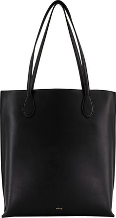 Vince Athene Leather Tote in Black at Nordstrom