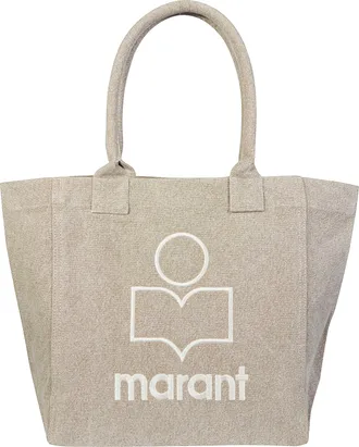 Isabel Marant Small Yenkygz Embroidered Cotton Tote Bag
