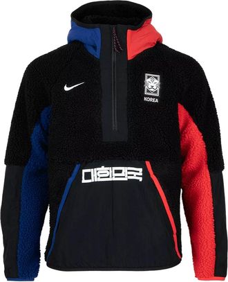 Nike South Korea NSW 1/2 Zip Winter Hoodie Asia Sizing Black Blue Red DN1088-010