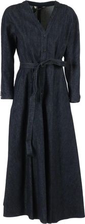 Max Mara Midi Dresses, female, Blue, Size: XS Abito Ambra