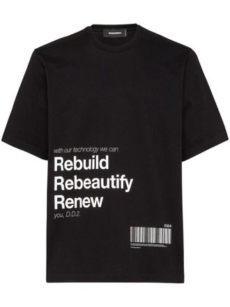Dsquared2 T-shirt con stampa grafica - Nero