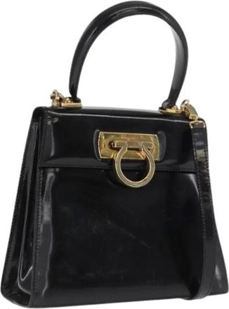 Ferragamo Pre-owned Handbags, female, Black, Size: ONE SIZE Pre-owned Handbag