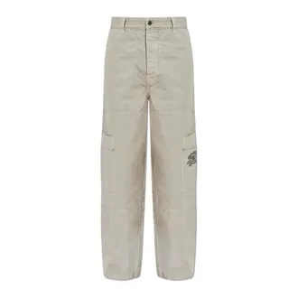Off-white Straight Trousers, male, Gray, Size: XL Cargo Trousers