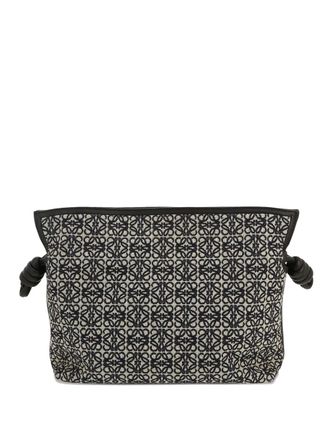 Loewe 2020s Flamenco Knot clutch bag - Black