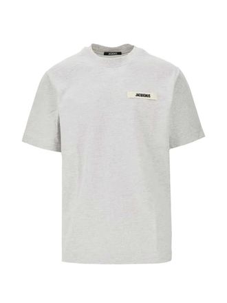 Jacquemus T-shirt met Grosgrain-logoapplicatie