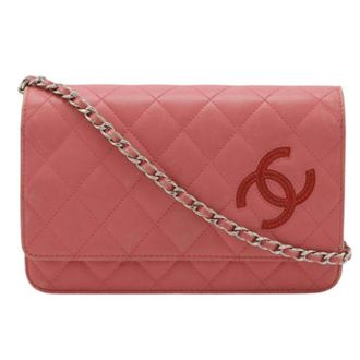 Chanel Pre-owned Vintage Cross Body Bag - Dames - Pre-owned - Roze - Maat: ONE Size Leer