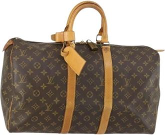Louis Vuitton Pre-owned Weekend Bags, female, Brown, Size: ONE SIZE Pre-owned Vintage Weekend Bag