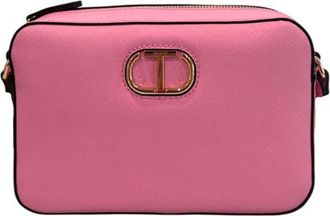 Twinset Pink PU Women Crossbody Womens Bag