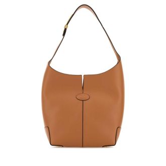 Tod's Orange Leather Bucket Bag