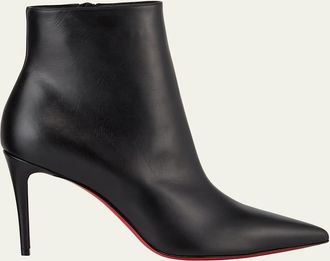 Christian Louboutin So Kate Leather Red Sole Booties