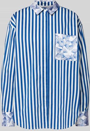 Herzensangelegenheit Herzensangelegenheit Relaxed Fit Bluse mit Brusttasche in Royal, Größe 38