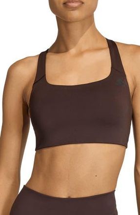 adidas Optime Climacool Sports Bra in Aurora Coffee at Nordstrom Rack, Size Medium