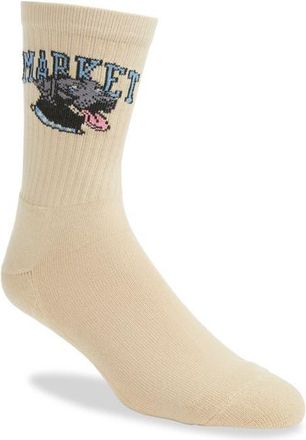 Market Lab Crew Socks in Cream at Nordstrom