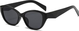 Generic Small Frame Men Outdoor Sunglasses Commuter Vacation Women Sports Sun Glasses(Black)