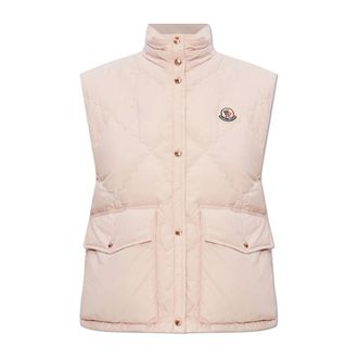 Moncler Vests, female, Pink, Size: XS Biois Down Vest