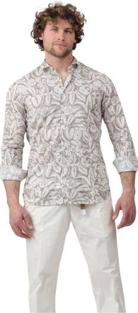 Tintoria Mattei Hombre, Camisas, Beige, Talla: L