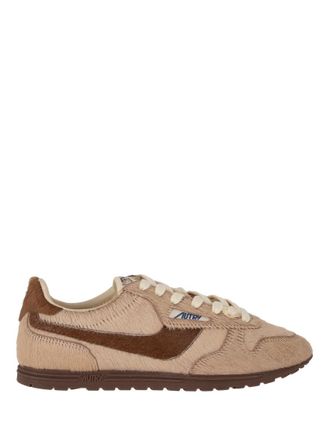 Autry Beige Lace Up Sneakers