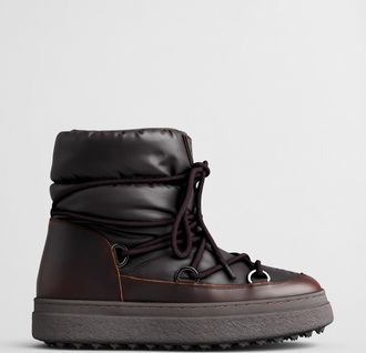 GANT Women Snowhill Lace-Up Mid Boots (37) DEEP BROWN