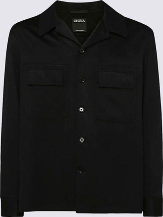 Ermenegildo Zegna Black Wool Casual Jacket