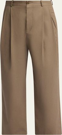 The Row Mens Tibor Cotton-Cashmere Gabardine Pants