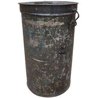 Wanderlust Deco Bid&oacute;n De Metal Acabado Artesanal 29x29x41h Cm