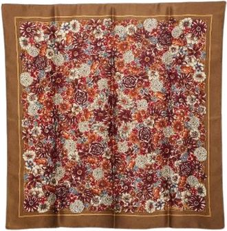 Dior Pre-owned Silk Scarf - Dames - Vintage Accessoires - Bruin - ONE Size - Vintage