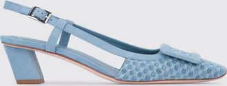 Roger Vivier Slingback Belle Vivier Roger Vivier in denim e camoscio