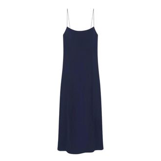 Anine Bing Dames, Jurken, Blauw, Maat: XS Zijde