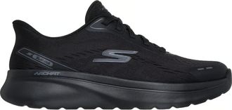 Skechers Womens Go Walk Arch Fit N-Joy Slip-ins Trainers Shoes 125840 - Black Nylon - Size UK 8