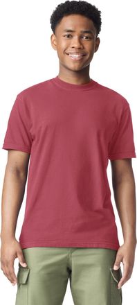 Comfort Colors Mens Heavyweight Short Sleeve Tee, Style G1717/G1745 T-Shirt, Crimson, Large
