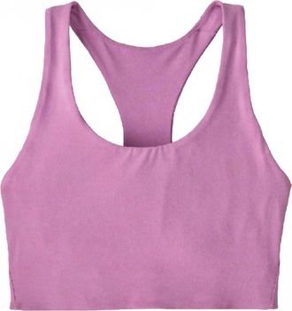 Patagonia Womens Maipo Mid Impact Bra In Brisk Purple