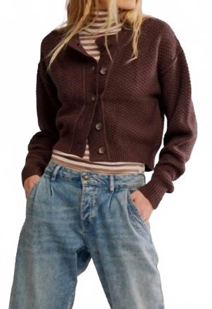 Free People Lila Cardigan In Potting Soil