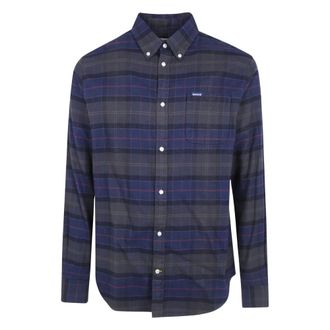 Barbour Casual Hemden - Heren - Overhemden - Blauw - Maat: M