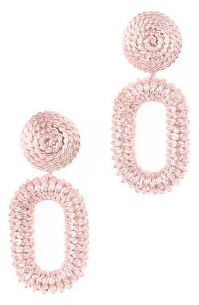 Deepa Gurnani Roula Drop Earrings in Baby Pink at Nordstrom