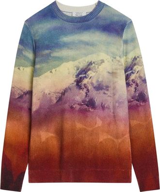 Gabriela Hearst Sael Printed Cashmere-blend Jumper - Red - S (UK8-10 / S)
