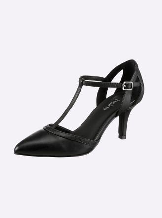 Heine Pumps HEINE, Damen, Gr. 36, schwarz, Synthetik, Schuhe Pumps