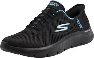 Skechers Go Walk Flex - Grand Entry 124836W-BKAQ Womens Black Shoes ZAP2424
