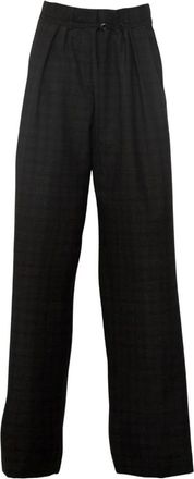 Dries Van Noten Dames, Broeken, Zwart, Maat: 3XS Wol