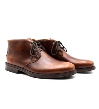 Martin Dingman Mens Old Row Oiled Saddle Leather Chukka Boots In Cigar