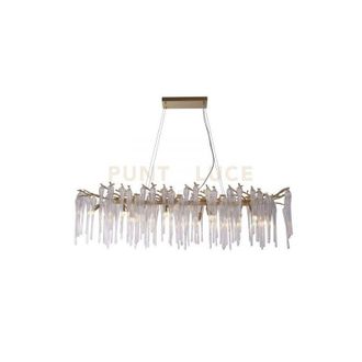 Searchlight Searchlight - Heritage 10Lt Diner Bar Pendant, metallo dorato e vetro trasparente