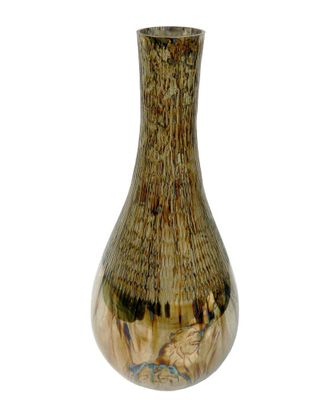 A&B Home Discontinued A&B Home Trumpet Body Vase With Geometric Pattern