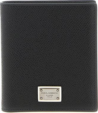 Dolce & Gabbana Bifold Portafogli Nero-Uomo