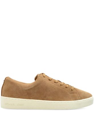 Michael Michael Kors Keaton lace-up sneakers - women - Calf Suede/Calf Leather/Rubber - 8.5 - Brown