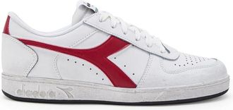 Diadora Magic Basket Low Sneakers - Heren - Sneakers - Wit - 44 1/2 EU - Leer - Schoenen