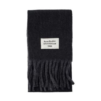 Acne Studios Tweekleurige Alpacasjaal - unisex - Accessoires - Grijs - Maat: ONE Size Wol