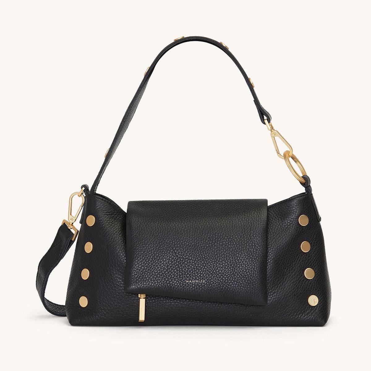 Hammitt Kyle Medium Shoulder Bag in Black/Gunmetal at Nordstrom
