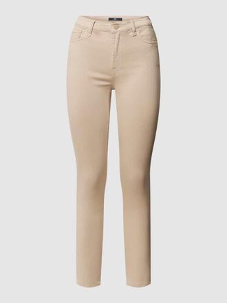 7 For All Mankind Skinny Fit Stoffhose mit Stretch-Anteil in Beige, Größe 27