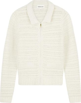 Fab By Fabienne Chapot Dido Cardigan - Dames - Vesten - Beige - L - Leer - Truien & Vesten